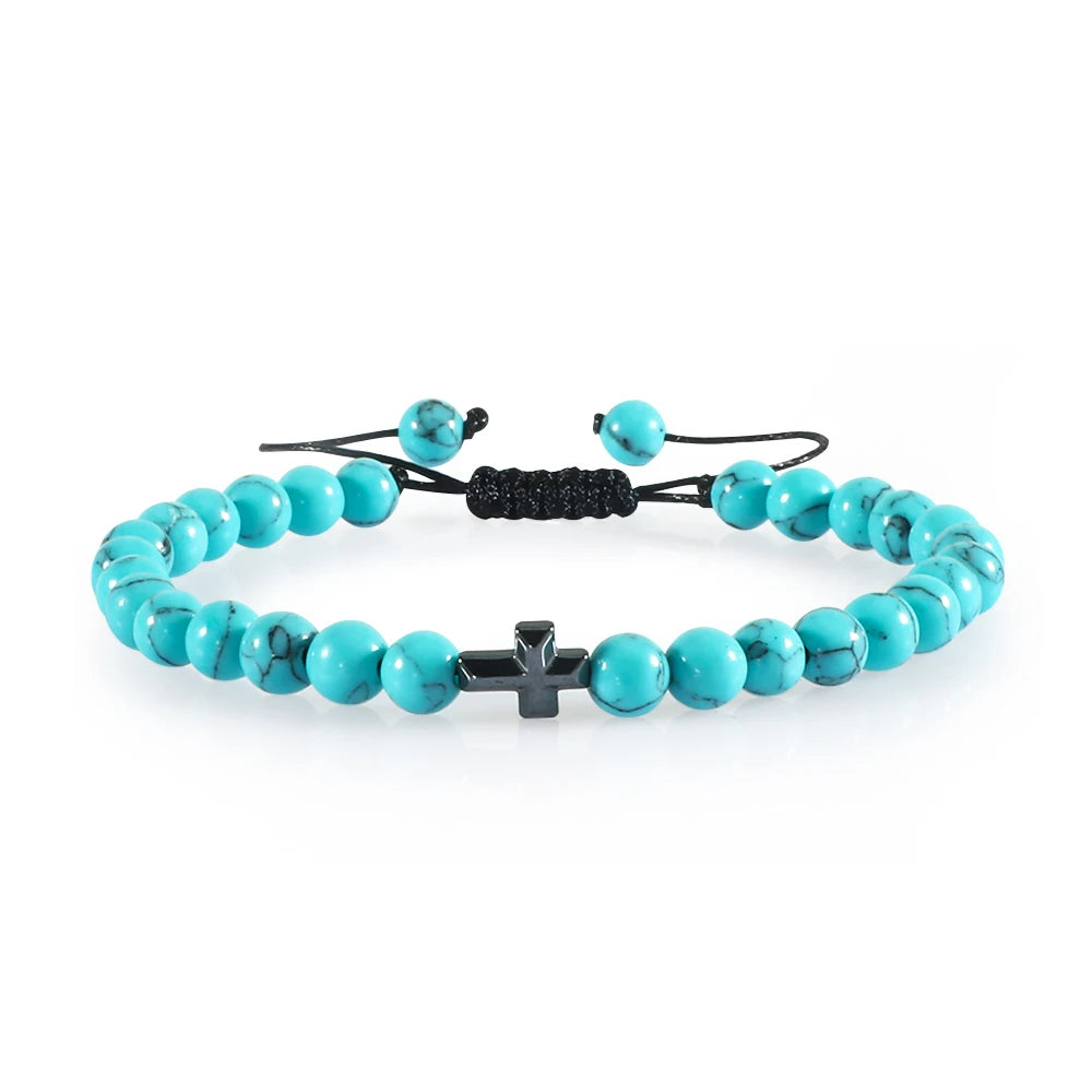 Natural Stone Prayer Bracelet