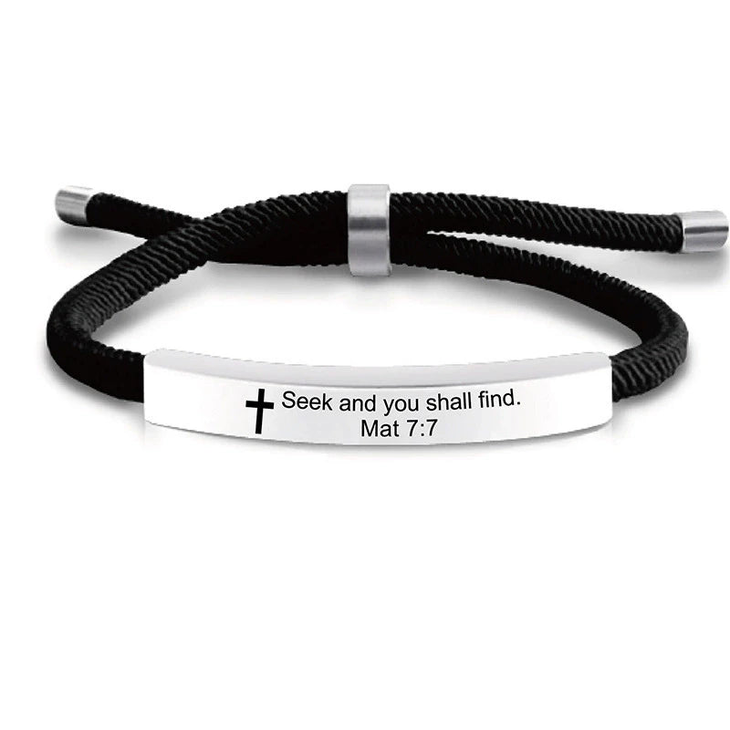 Jesus Scripture Quote Bracelet