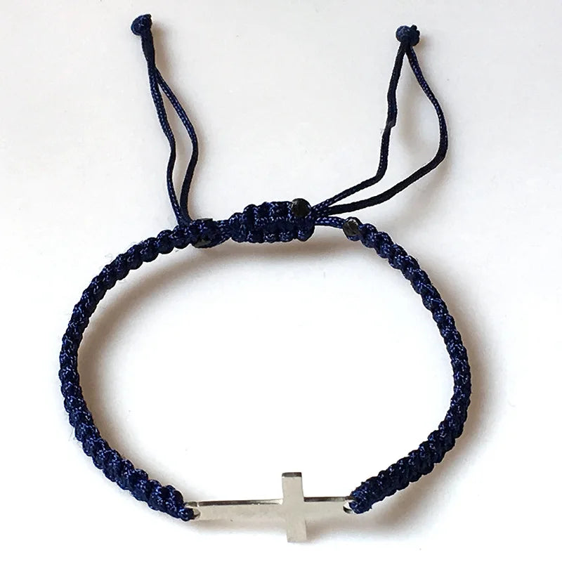 Simple Cross Braided Rope Bracelet