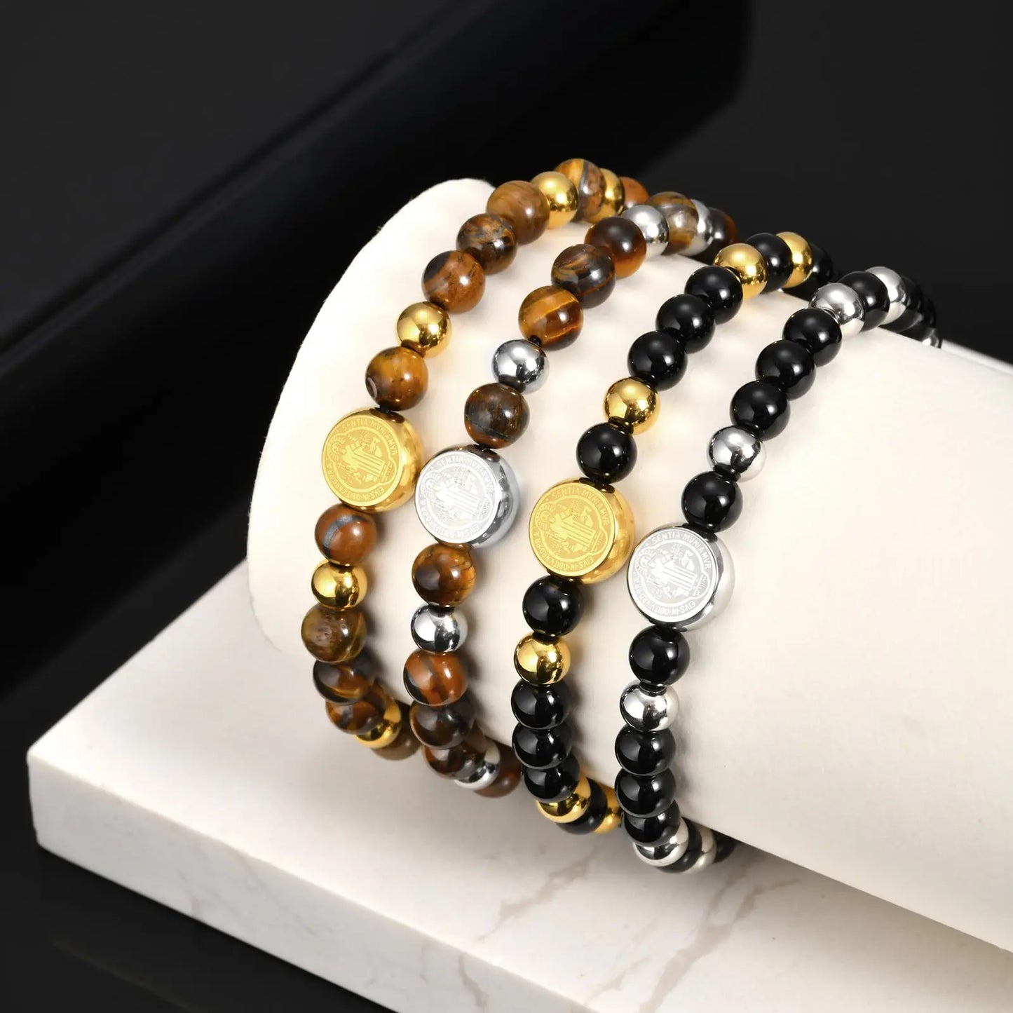 Saint Benedict Beaded Bracelet