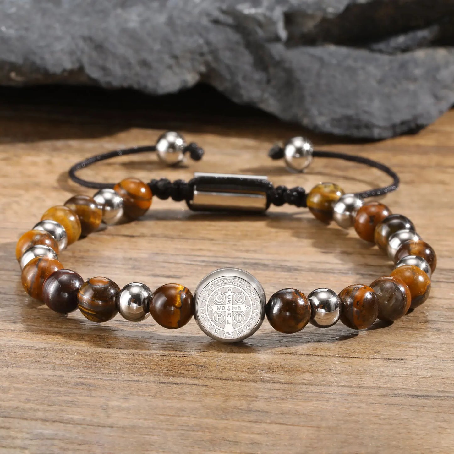 Saint Benedict Beaded Bracelet