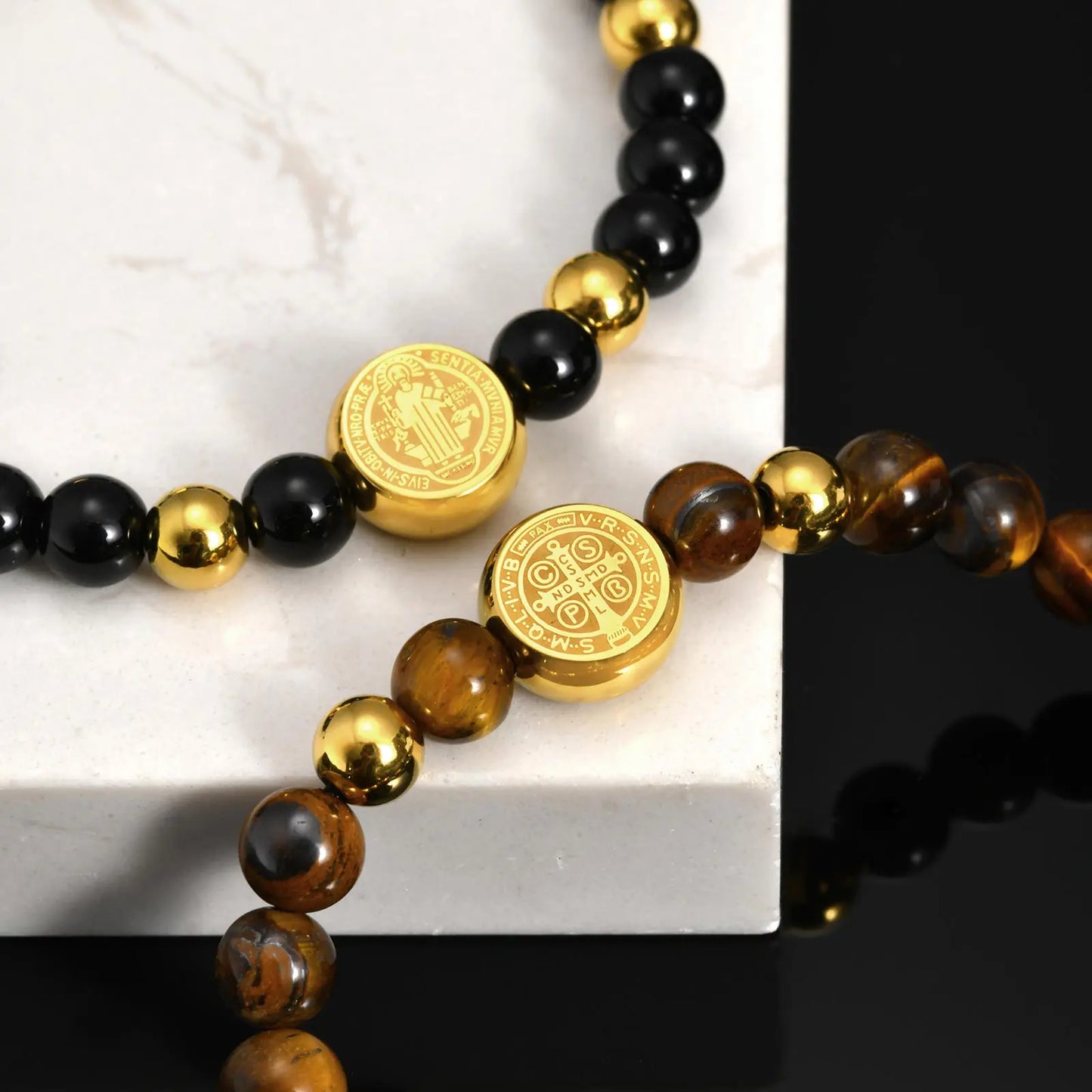 Saint Benedict Beaded Bracelet