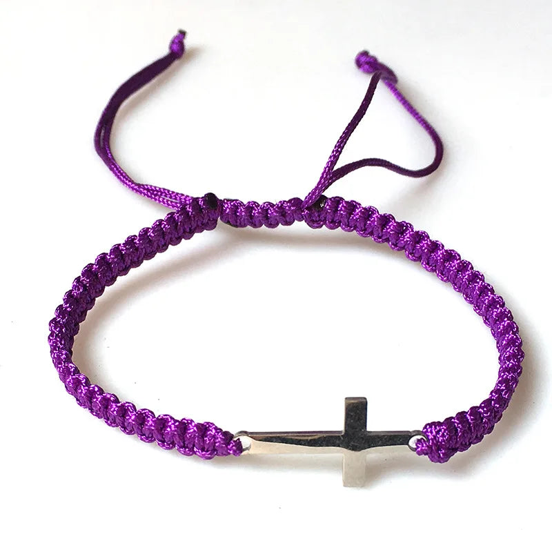 Simple Cross Braided Rope Bracelet
