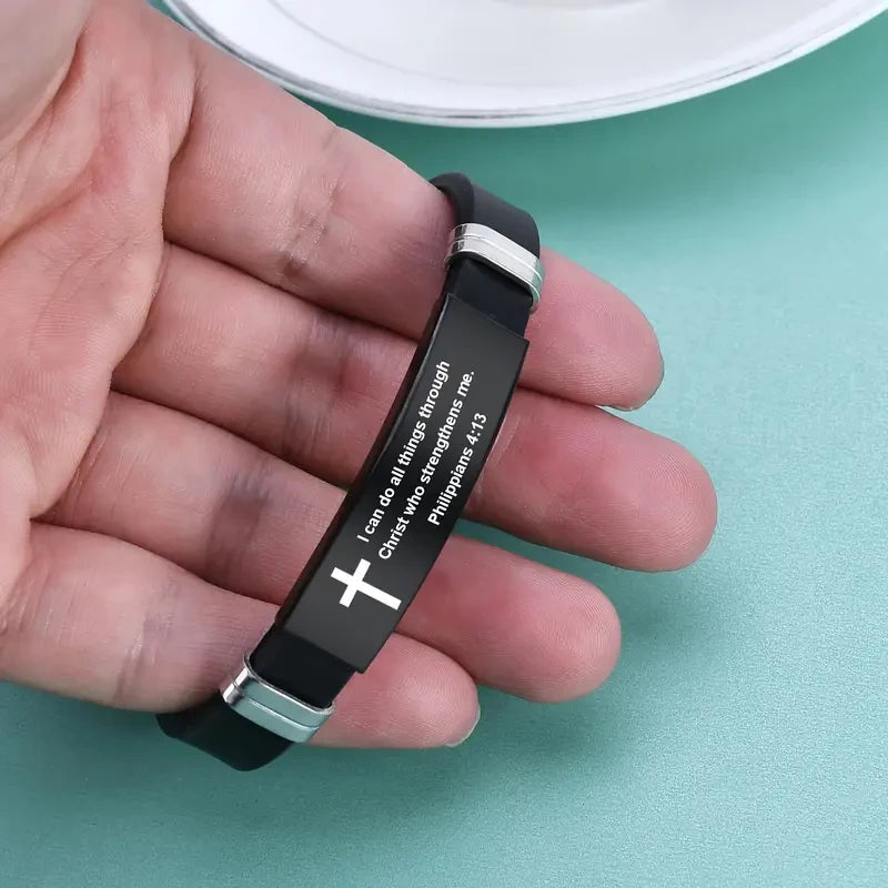 Christian Cross Bible Verse Bracelet