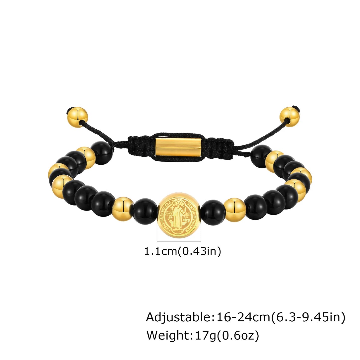 Saint Benedict Beaded Bracelet