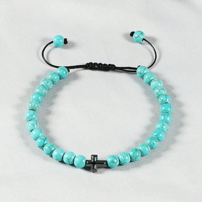 Natural Stone Prayer Bracelet