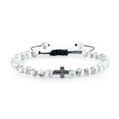 Natural Stone Prayer Bracelet
