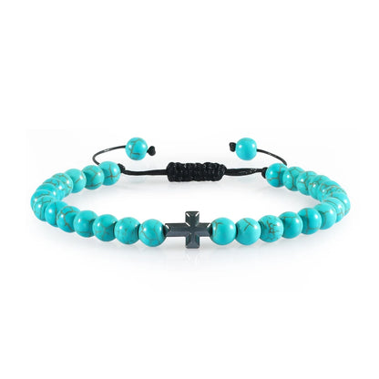 Natural Stone Prayer Bracelet