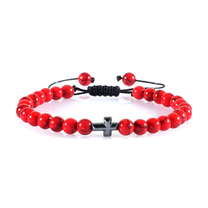 Natural Stone Prayer Bracelet