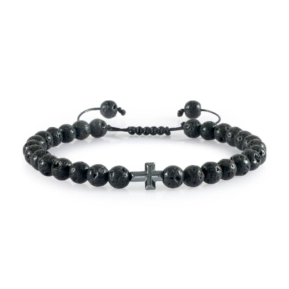 Natural Stone Prayer Bracelet