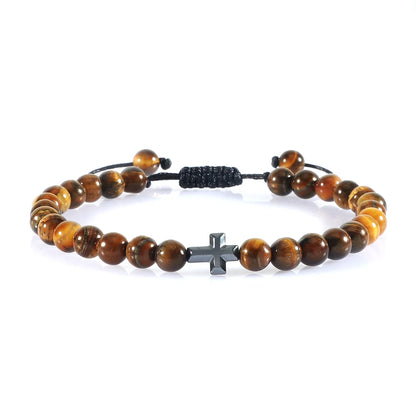 Natural Stone Prayer Bracelet