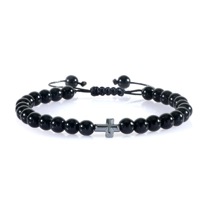 Natural Stone Prayer Bracelet