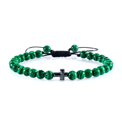 Natural Stone Prayer Bracelet