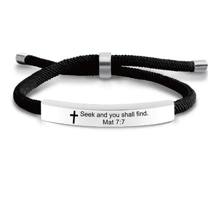 Jesus Scripture Quote Bracelet