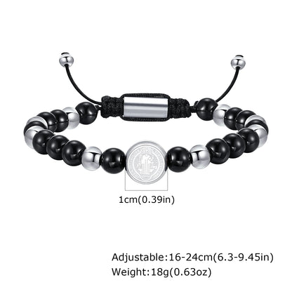 Saint Benedict Beaded Bracelet