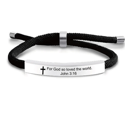 Jesus Scripture Quote Bracelet