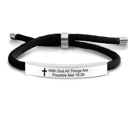 Jesus Scripture Quote Bracelet