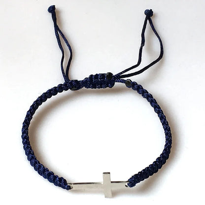 Simple Cross Braided Rope Bracelet