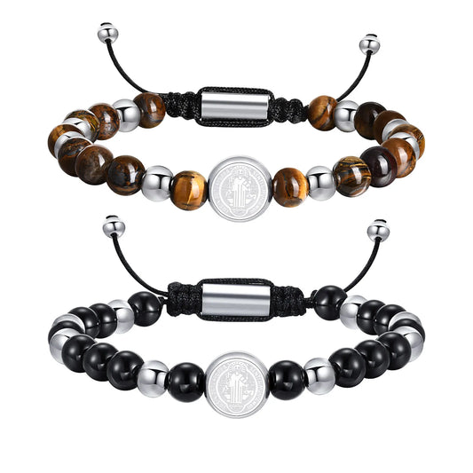 Saint Benedict Beaded Bracelet