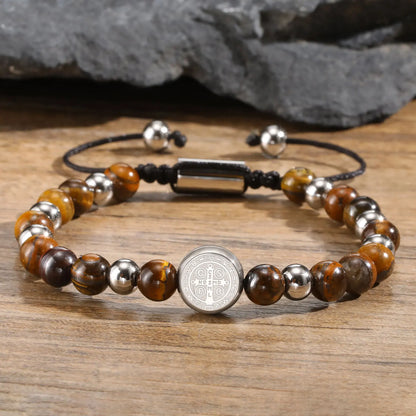 Saint Benedict Beaded Bracelet