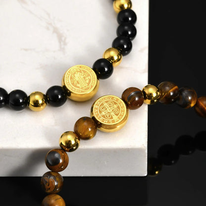 Saint Benedict Beaded Bracelet