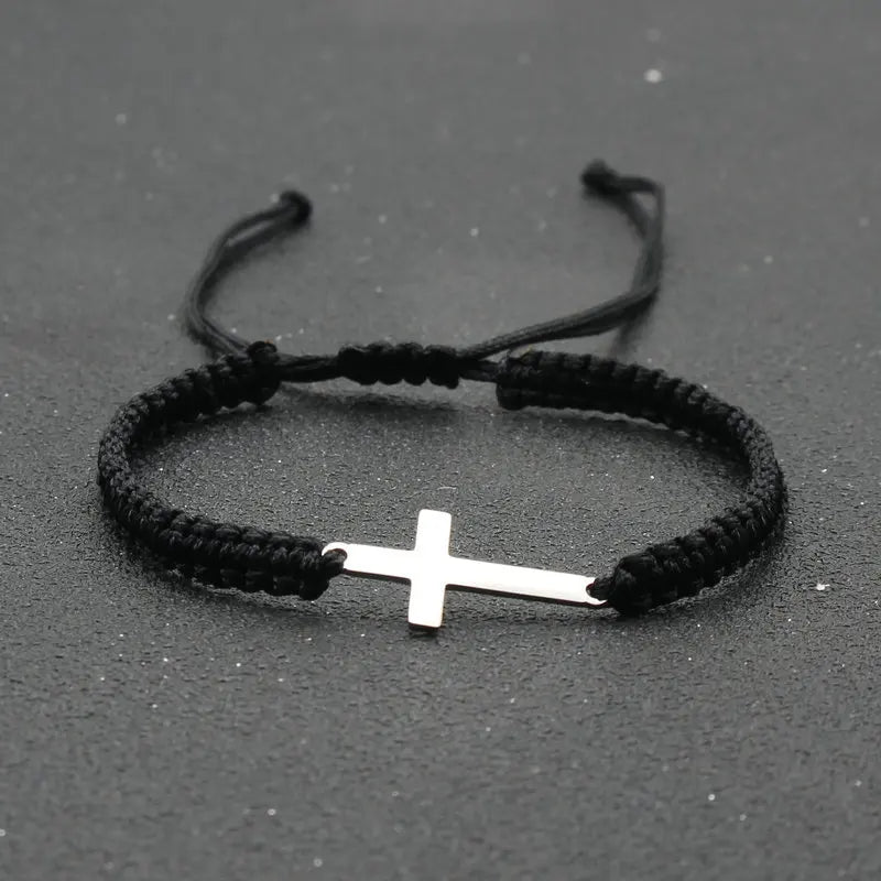 Simple Cross Braided Rope Bracelet