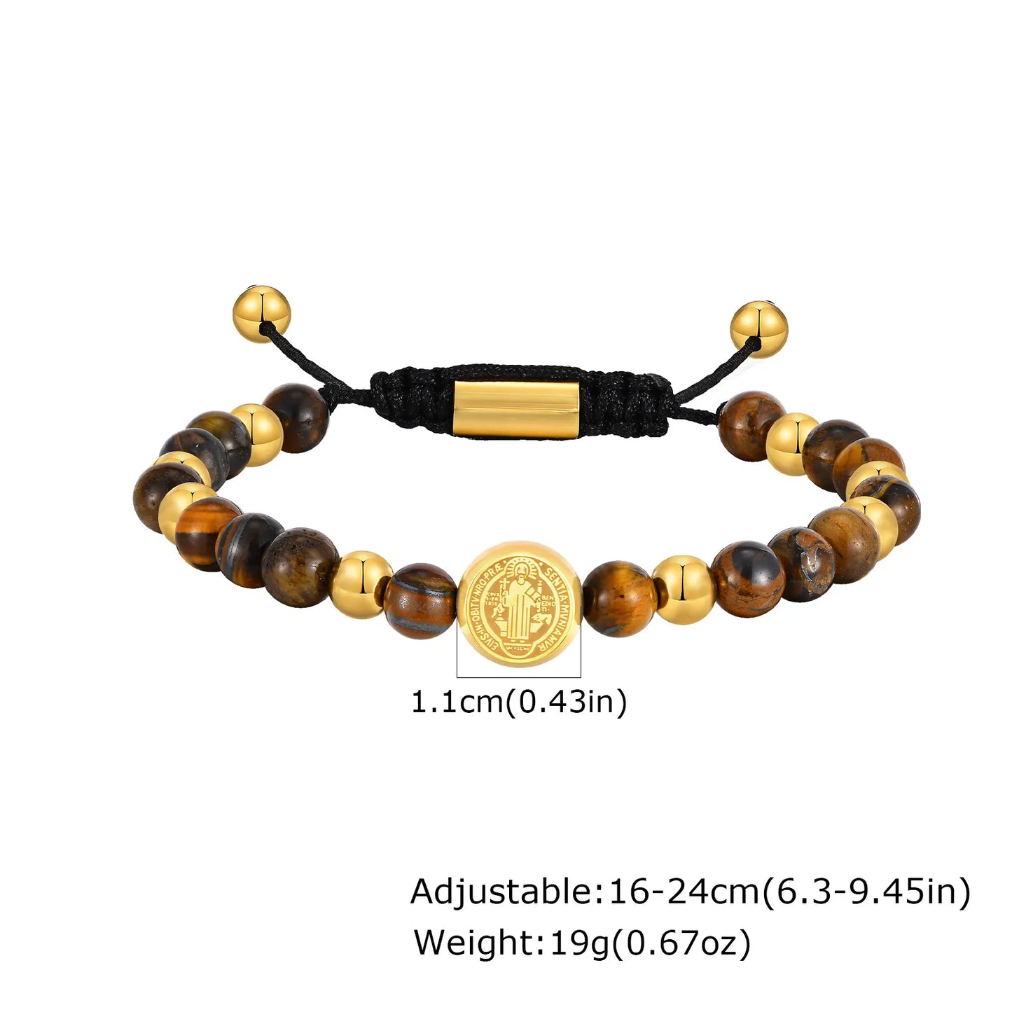 Saint Benedict Beaded Bracelet