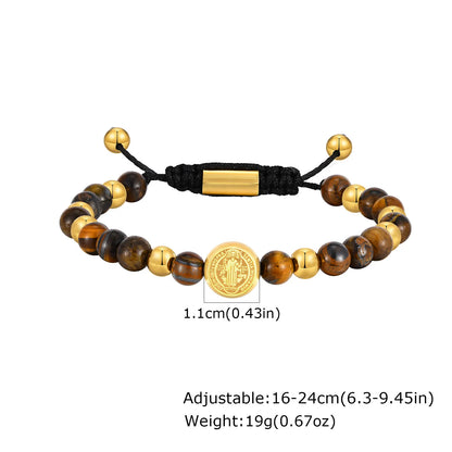 Saint Benedict Beaded Bracelet