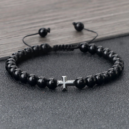 Natural Stone Prayer Bracelet