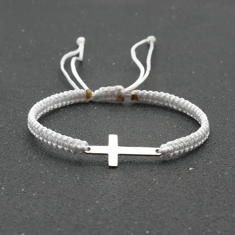 Simple Cross Braided Rope Bracelet