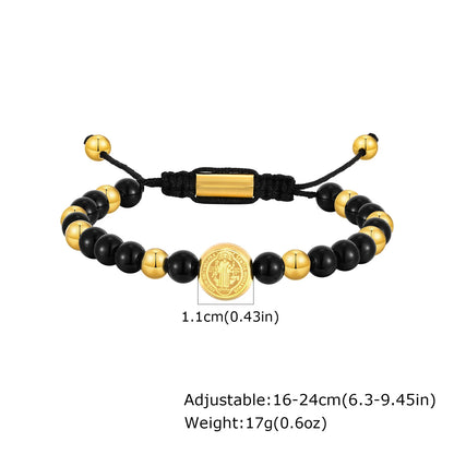 Saint Benedict Beaded Bracelet