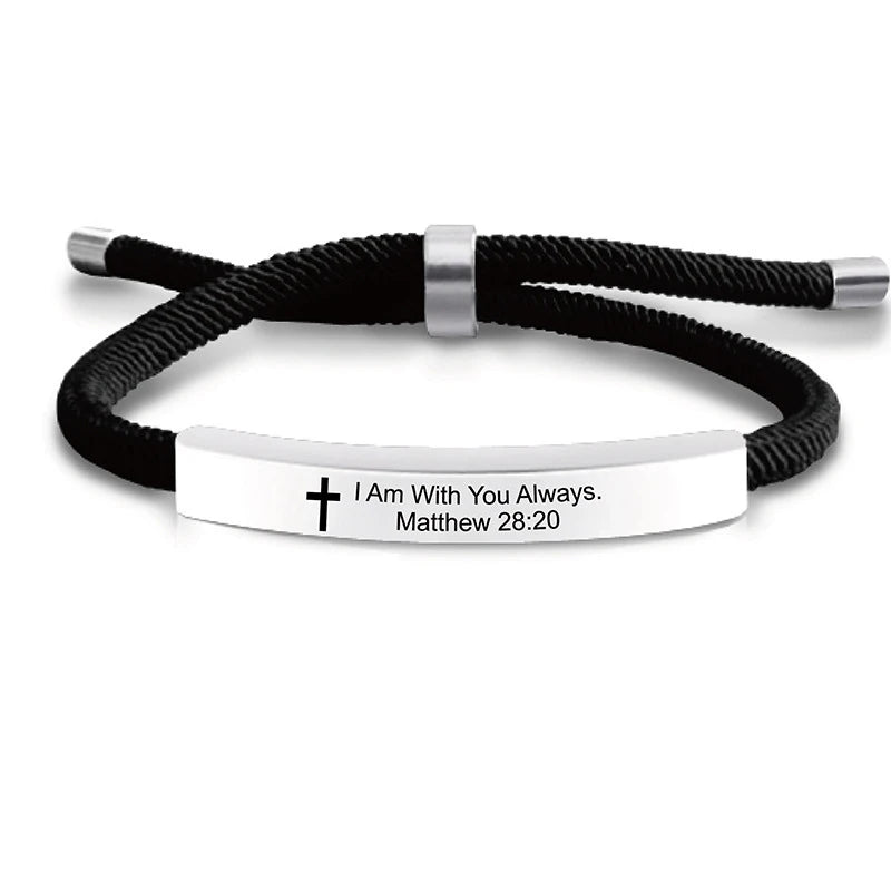 Jesus Scripture Quote Bracelet